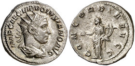 (252 d.C.). Volusiano. Antoniniano. (Spink 9743) (S. 25) (RIC. 168). 4,35 g. EBC-.