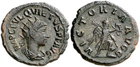 (261 d.C.). Quieto. Antoniniano. (Spink 10832) (S. 16) (RIC. 12). 3,74 g. Muy escasa. MBC+.