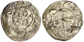 Ramón Berenguer III (1096-1131). Girona. Diner. (Cru.V.S. 74) (Balaguer 80-4, mismo ejemplar, indica 10 conocidas, sólo nos consta éste y el de la Col...