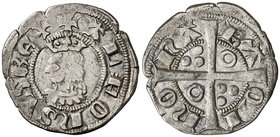Alfons III (1327-1336). Barcelona. Diner. (Cru.V.S. 367.1, mismo ejemplar) (Cru.C.G. 2185a, mismo ejemplar). 0,97 g. Ex Colección Crusafont 27/10/2011...