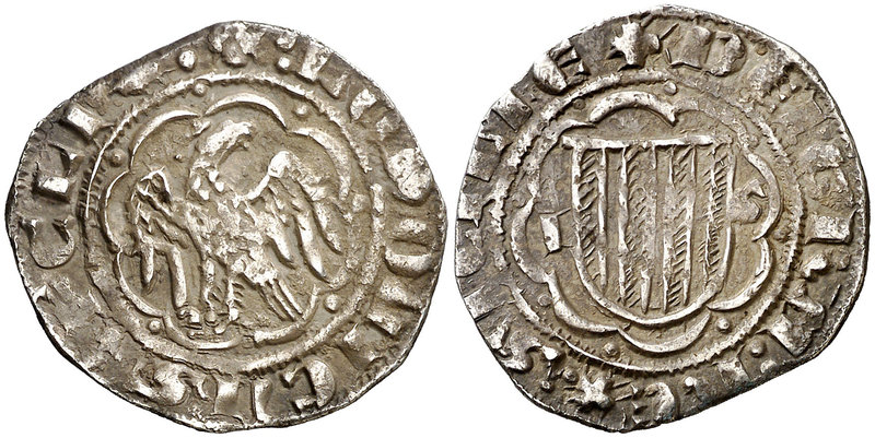 Luis I de Sicília (1342-1355). Sicília. Pirral. (Cru.V.S. 610) (Cru.C.G. 2585) (...