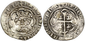 Alfons IV (1416-1458). Mallorca. Mig ral. (Cru.V.S. falta) (Cru.C.G. 2888a) (V.Q. 5956, mismo ejemplar). 1,56 g. Leves oxidaciones. Muy rara, sólo con...