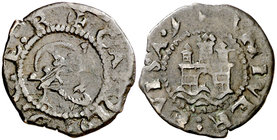 (1516-1558). Carlos I. Eivissa. 1 dobler. (Cal. 61) (Cru.C.G. 3706) (V.Q. 6961, mismo ejemplar). 1,23 g. MBC/MBC+.