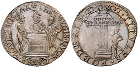 1596. Felipe II. Dordrecht. Jetón. (D. 3402). 5,63 g. MBC+.
