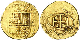s/d. Felipe II. (Sevilla). (). 4 escudos. (Cal. 11). 13,45 g. MBC.