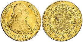 1790. Carlos IV. Madrid. MF. 1 escudo. (Cal. 489). 3,34 g. MBC-/MBC.
