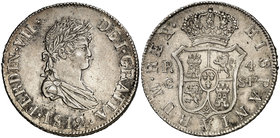 1812. Fernando VII. Catalunya (Mallorca). SF. 4 reales. (Cal. 712). 13,80 g. Muy bella. Gran parte de brillo original. Ex Colección de 4 reales, Áureo...