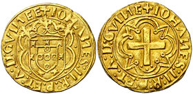 s/d. Portugal. Juan II (1481-1495). 1 cruzado. (Fr. 19) (Gomes 23.12). 3,54 g. AU. Bella. Ex Numisma 22/06/2016, nº 145. Rara. EBC.