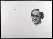 1992. 5000 pesetas. 12 de octubre, Cristóbal Colón. Conjunto de dos pruebas de grabado de la cabeza del anverso: una realizada por Antonio Manso Ferná...
