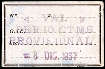 Cabrils. 5, 10 y 50 céntimos y 1 peseta. (T. 662d, 663 y 664). 2 billetes y 2 cartones (Estos muy raros), una serie completa. MBC/MBC+.