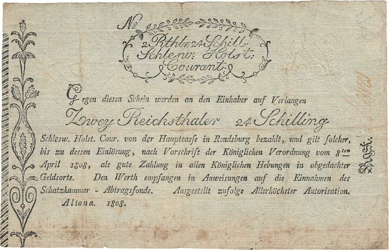 Altdeutsche Staaten und Länderbanken bis 1871 Schleswig-Holstein
Königliches Fi...