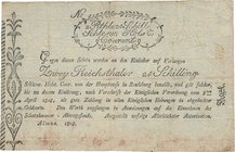 Altdeutsche Staaten und Länderbanken bis 1871 Schleswig-Holstein
Königliches Finanz-Kollegium 2 Reichstaler 24 Schilling 8.4.1808. Altona, Prägestemp...