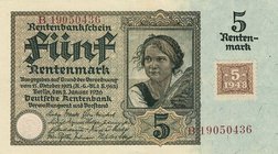 Deutsche Demokratische Republik
Kuponausgaben zur Währungsreform 1948 1 Rentenmark 30.1.1937. 2 Rentenmark 30.1.1937, Ro. 331 b, c (2x), F. 5 Rentenm...