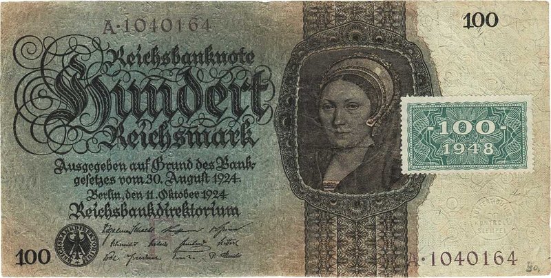 Deutsche Demokratische Republik
Kuponausgaben zur Währungsreform 1948 100 Reich...
