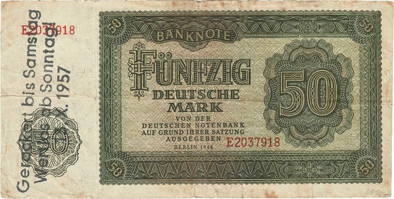 Deutsche Demokratische Republik
Ausgaben der Deutschen Notenbank und Staatsbank...