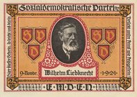 Städte und Gemeinden
Emden (NS) 10, 25 und 50 Pfennig, 1 Mark 4.-11.12.1921 - Sozialdemokratische Werbewochen Grab./Mehl 336.1 4 Stück. I