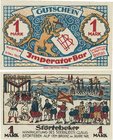 Städte und Gemeinden
Hamburg 50 Pfennig und 1 Mark o.D.-31.12.1921. Imperator Bar Grab./Mehl 534.1 2 Stück. Äußerst selten. I