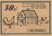 Städte und Gemeinden
Hörde (NRW) 50 Pfennig 1.10.1921. F. Cuppring Grab./Mehl 615.1 Selten. I
