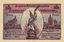 Städte und Gemeinden
Stargard (Pom./Pol) 1 Mark o.D.-30.9.1922. Kolberger Grenadiere. Komplette Serie Grab./Mehl 1254 10 Stück. I