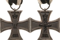 Orden des Dritten Reiches
Spange "1939" zum Eisernen Kreuz 2. Klasse 1914, 1 Form Verliehen 1939. Eisernes Kreuz - Eisen geschwärzt, Silber. 42,8 x 4...