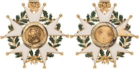 Ausländische Orden und Ehrenzeichen Frankreich
Orden der Ehrenlegion, Großkreuz Verliehen 1813-1830. Gold und emailliert. Mit Bildnis von König Heinr...