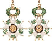 Ausländische Orden und Ehrenzeichen Frankreich
Orden der Ehrenlegion, Kommandeurkreuz, 5. Republik Silber vergoldet und emailliert. 92 x 63 mm, 38,2 ...