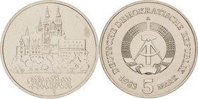 Kursmünzen
 5 Mark 1983. Meißen Jaeger 1543 Stempelglanz