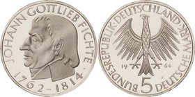 Gedenkmünzen
 5 DM 1964 J Fichte Jaeger 393 Polierte Platte