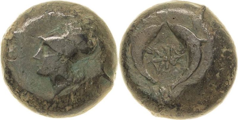 Sizilien Syrakus
Zeit des Tyrannen Dionysius I. und II. 375-44 v. Chr Bronze-Li...