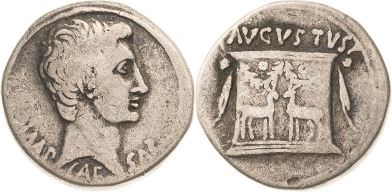 Kaiserzeit
Augustus 27 v. Chr.-14 n. Chr Cistophor 25/20 v. Chr. Ephesos/Ionia?...