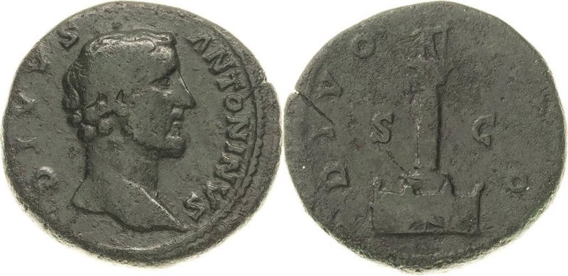 Kaiserzeit
Antoninus Pius 138-161, Divus Antoninus unter M. Aurel Sesterz nach ...