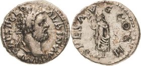Kaiserzeit
Clodius Albinus 193/195-197 Denar 195/197, Lugdunum Kopf mit Lorbeerkranz nach rechts, IMP CAES D CLO ALBIN AVG / Spes steht mit Zweig nac...