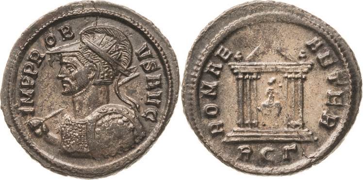 Kaiserzeit
Probus 276-282 Antoninian 276/282, Rom Brustbild mit Helm, geschulte...
