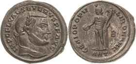 Magister militum et dominus noster - Die Münzprägung der Spätantike ab Kaiser Diocletian (284 n. Chr
Severus II. 306-307 Follis 306, Antiochia Kopf m...
