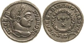 Magister militum et dominus noster - Die Münzprägung der Spätantike ab Kaiser Diocletian (284 n. Chr
Crispus 317-326 Follis 321/324, Siscia Kopf mit ...