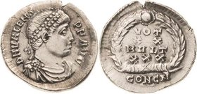 Magister militum et dominus noster - Die Münzprägung der Spätantike ab Kaiser Diocletian (284 n. Chr
Valens 364-378 Siliqua 375/378, Constantinopel B...