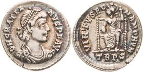 Magister militum et dominus noster - Die Münzprägung der Spätantike ab Kaiser Diocletian (284 n. Chr
Gratianus 367-383 Siliqua 378/383, Trier Brustbi...