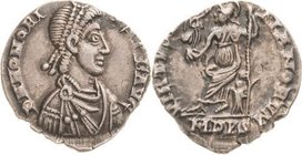Magister militum et dominus noster - Die Münzprägung der Spätantike ab Kaiser Diocletian (284 n. Chr
Honorius 395-402 Siliqua 395/402, Mediolanum Bru...
