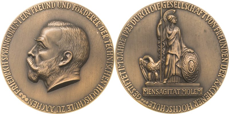 Akademien, Schulen, Universitäten Orte
Aachen Bronzegussmedaille 1925 (unsignie...