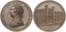Akademien, Schulen, Universitäten Orte
Cambridge Bronzemedaille 1808 (J.Phillp) Cambridge-Belby Porteus Medal. Brustbild Georg III. nach links / Chri...
