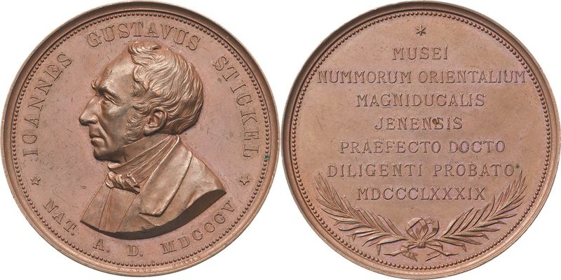 Akademien, Schulen, Universitäten Orte
Jena Bronzemedaille 1889 (G. Loos) Johan...