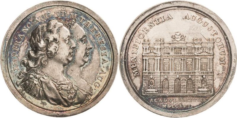 Akademien, Schulen, Universitäten Orte
Wien Silbermedaille 1756 (Donner) Auf de...