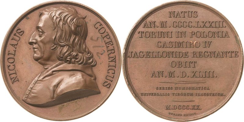 Astronomie
Frankreich Bronzemedaille 1820 (Durand) Suitenmedaille - Nikolaus Ko...