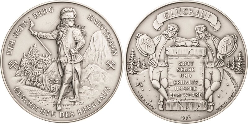 Ausbeute, Bergbau, Hüttenwesen
 Silbermedaille 1991 (Fritz Scheppat/Werner Gode...