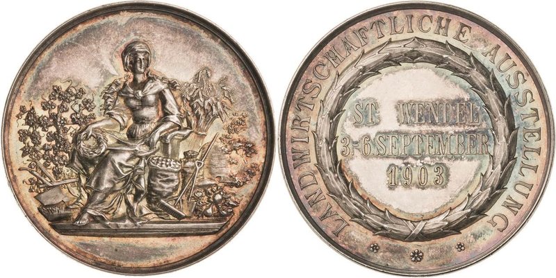 Ausstellungen
 Silbermedaille 1903 (unsigniert) Landwirtschaftliche Ausstellung...