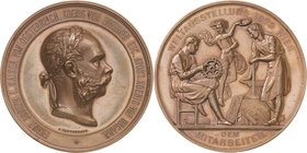 Ausstellungen - Weltausstellungen
1873 - Wien Bronzemedaille 1873 (Tautenhayn/Schwenzer) Preismedaille für Mitarbeiter. Brustbild mit Lorbeerkranz na...