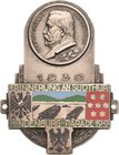 Auto- und Motorradmedaillen und -plaketten
Thüringen Versilberte Bronzeplakette 1930 (Lauer) Erinnerung an Südthüringische Hindenburg-Parade. Brustbi...