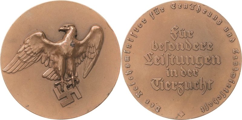 Drittes Reich
 Bronzemedaille o.J. (unsigniert) Für besondere Leistungen in der...