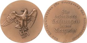 Drittes Reich
 Bronzemedaille o.J. (unsigniert) Für besondere Leistungen in der Tierzucht - verliehen vom Reichsminister für Ernährung und Landwirtsc...