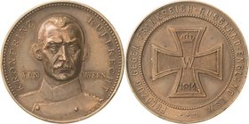 Erster Weltkrieg
 Bronzemedaille 1914 (Mayer & Wilhelm) Feldzug gegen Frankreich, Russland und England. Brustbild Kronprinz Rupprecht von Bayern fast...